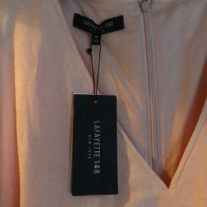 Lafayette 148 New York Pink Linen Summer Dress